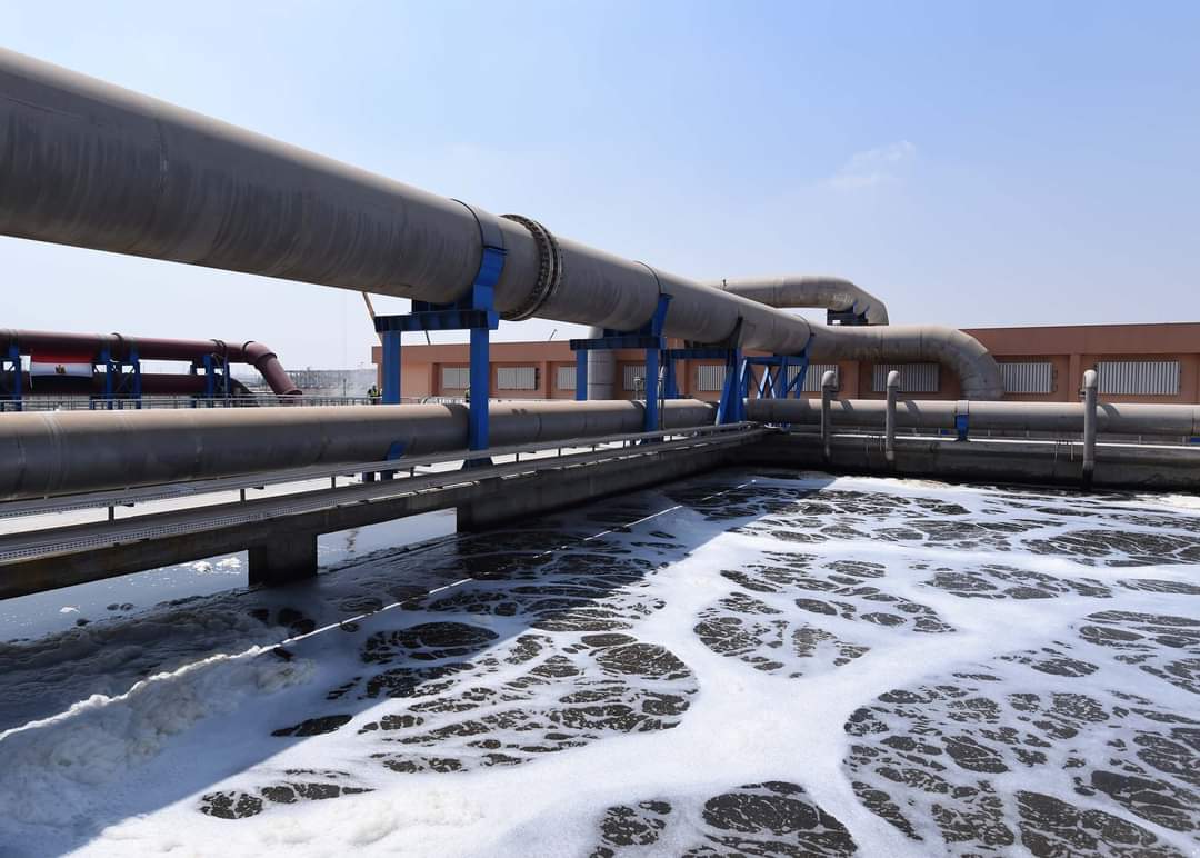 محطة معالجة مياه الصرف الصحي بـ أبورواش يخدم 9 ملايين مواطن - المفتاح  الاقتصادي
